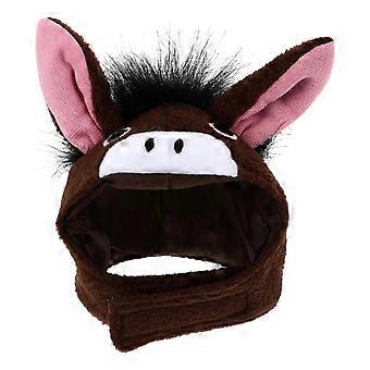 Party Dressing Up Props Small Pet Cotton Warm Hat Headwear for 2Pcs