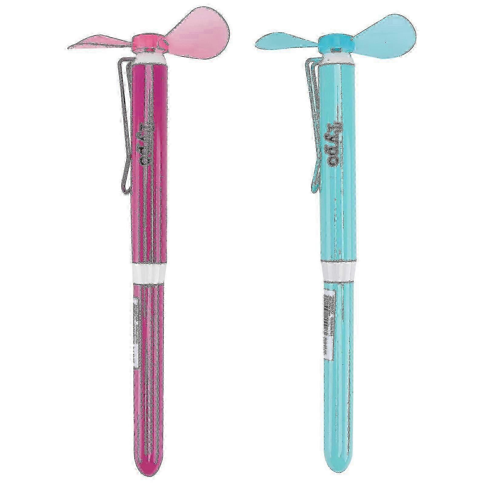 Multifunction ballpoint pen 2pcs creative fan adorn pen compatible with students