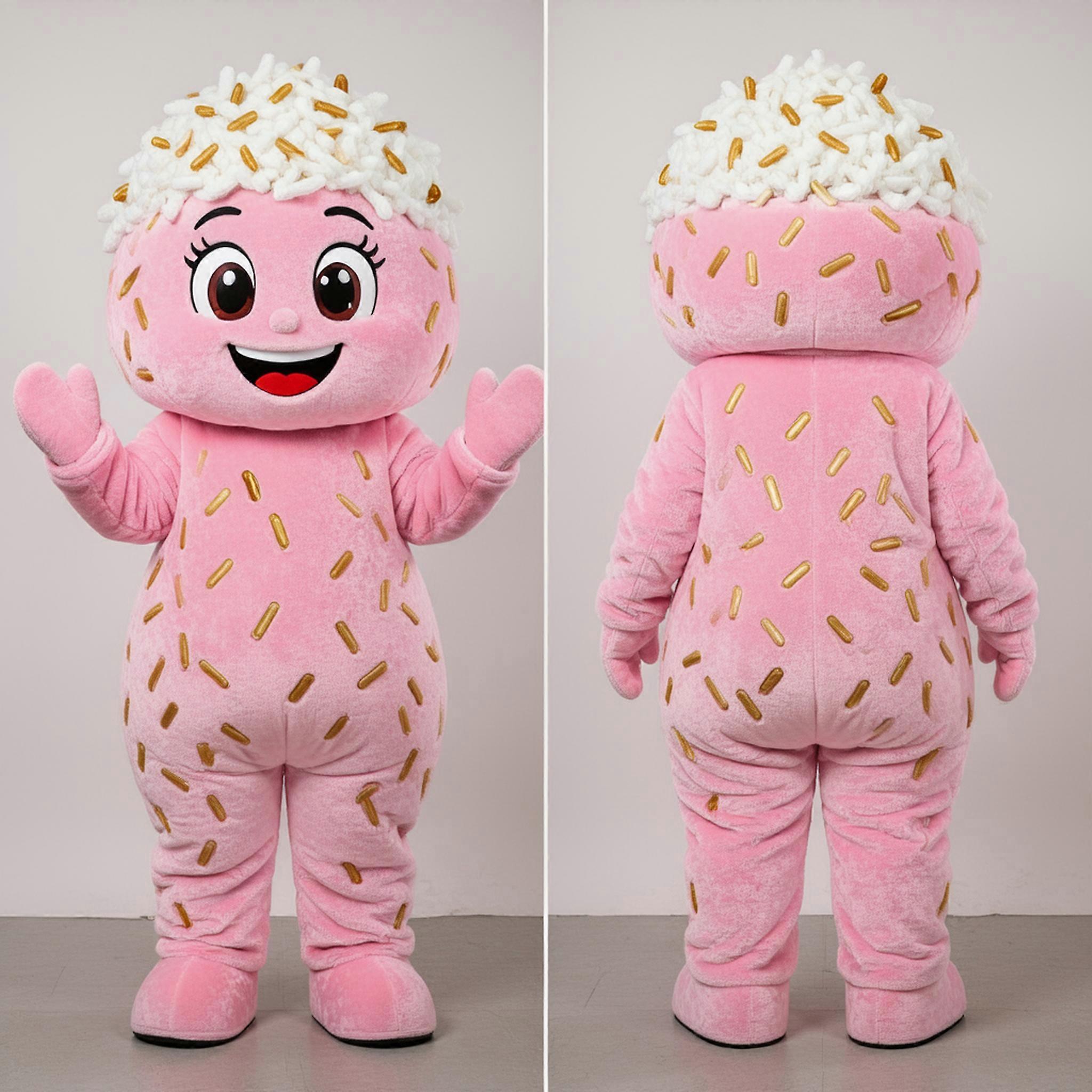 MASTICOT Pink Fluffy Fried Rice Mascot
