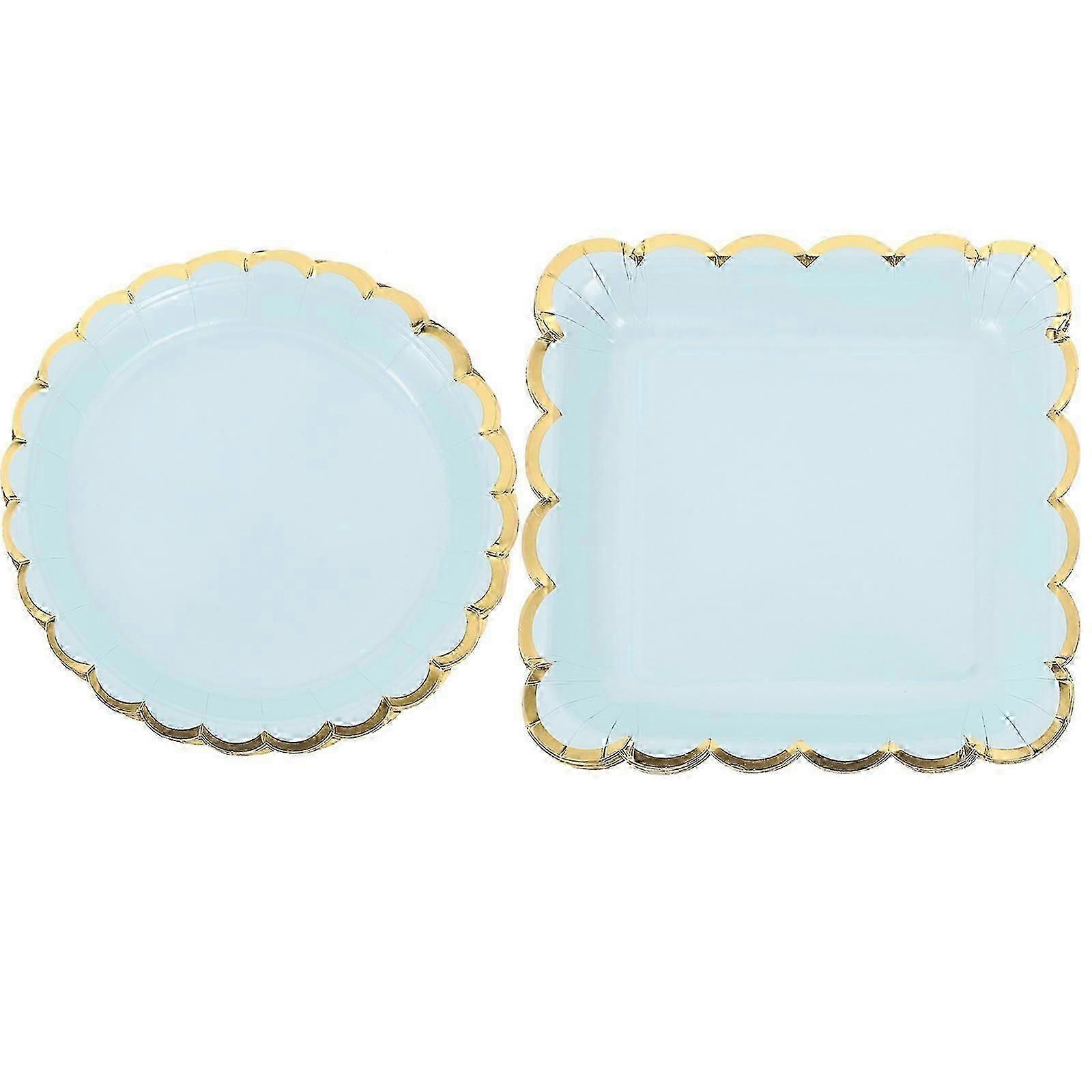 Sky-Blue Paper Party for Multi-Use 40Pcs