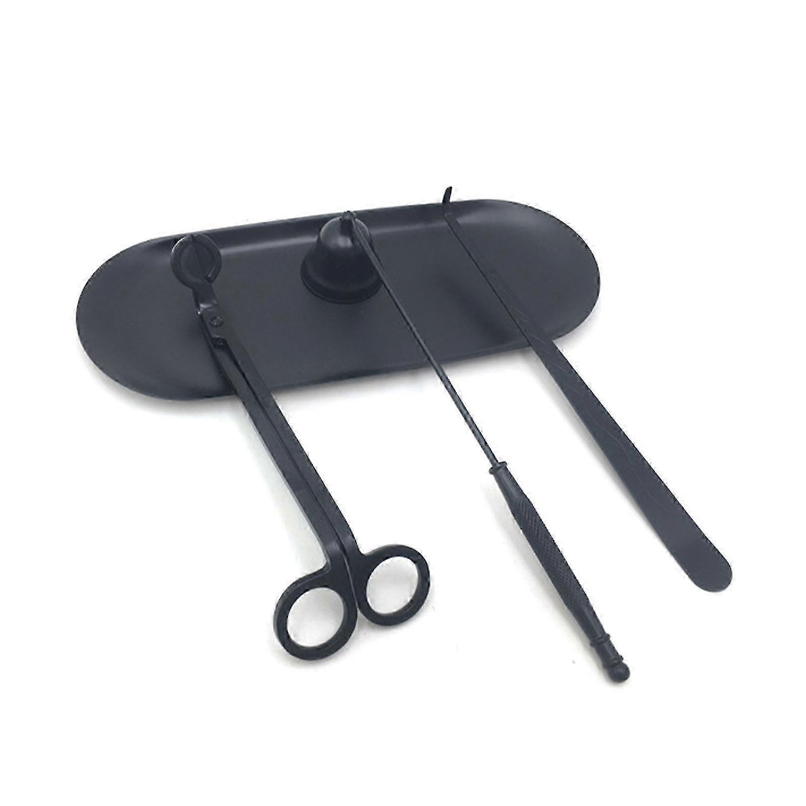 Snuffer Dipper Scissors Practical Storage Tray Candle Accessory Set Wick Trimmer