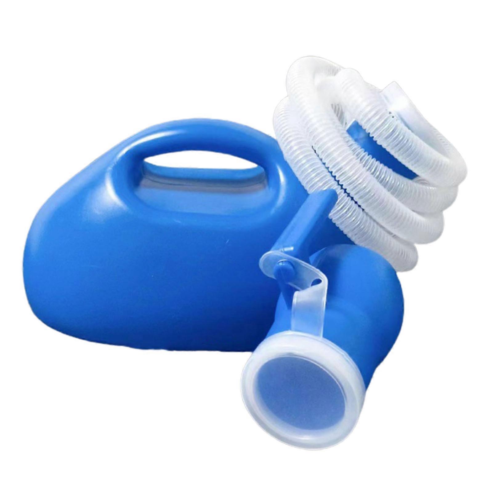 Urinal Container 2000ml, Portable Leak-Proof Long Tube Splash-Proof