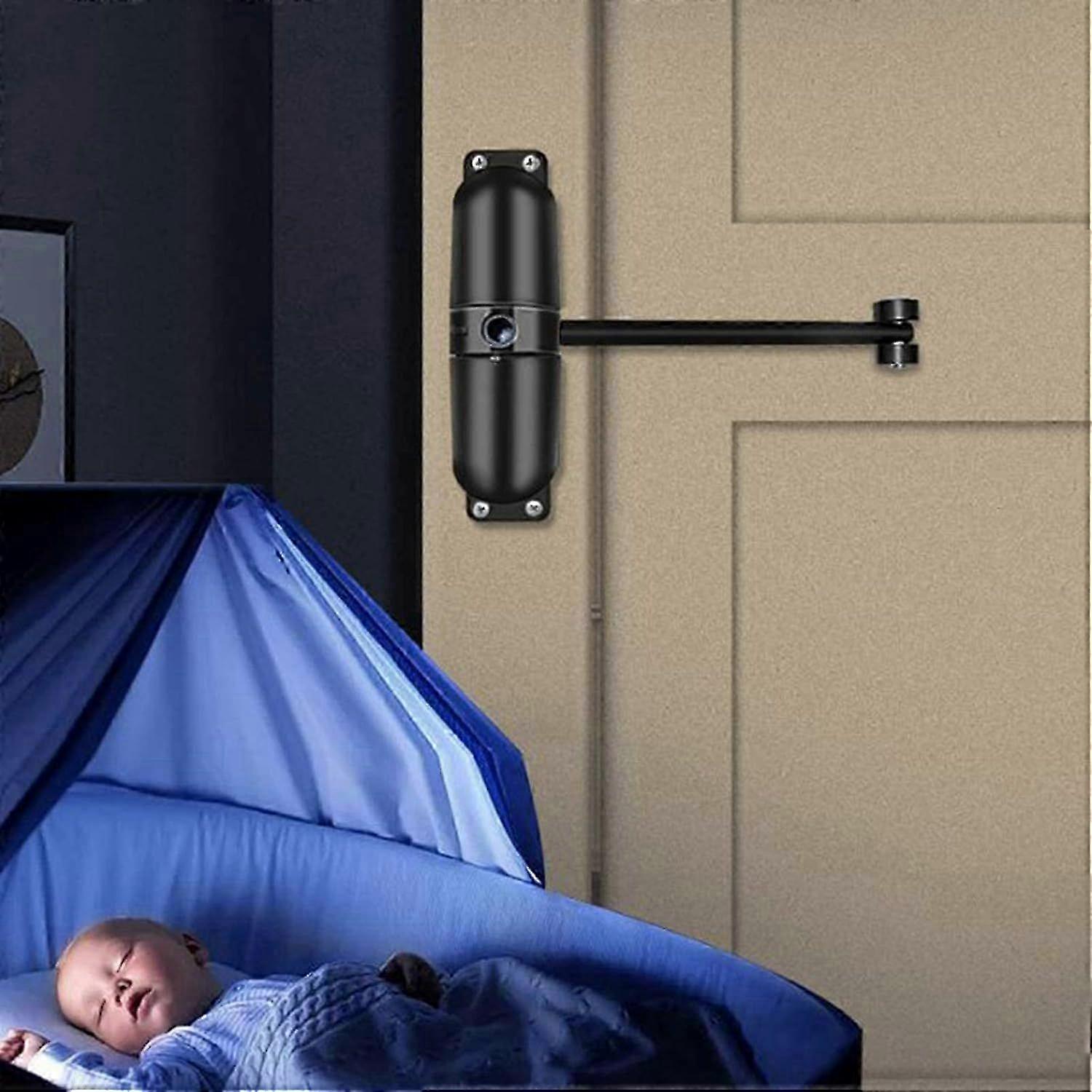 Adjustable Black Metal Door Closer