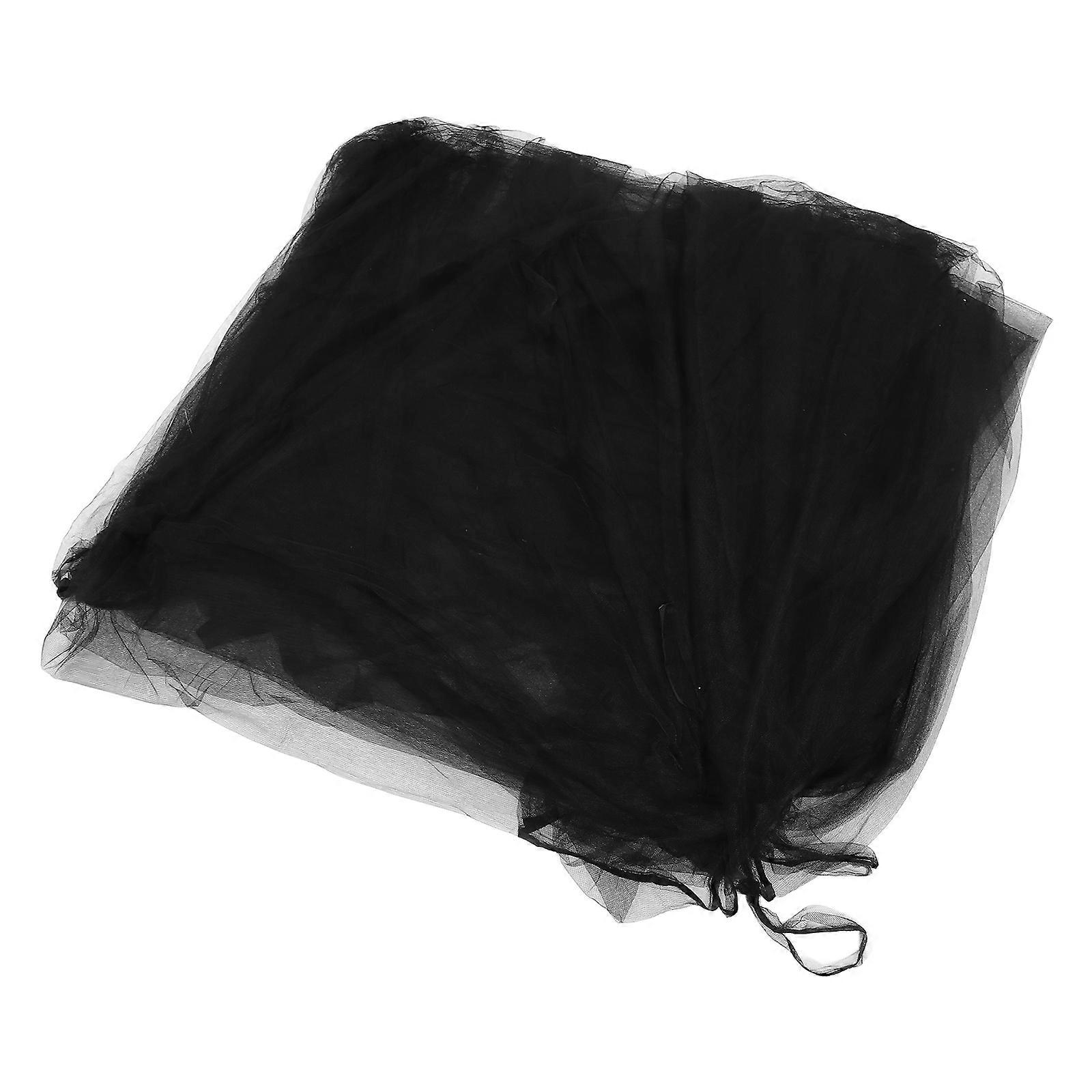 Black Bed Canopy Net for Home Use 3Pcs Practical Large Square Netting
