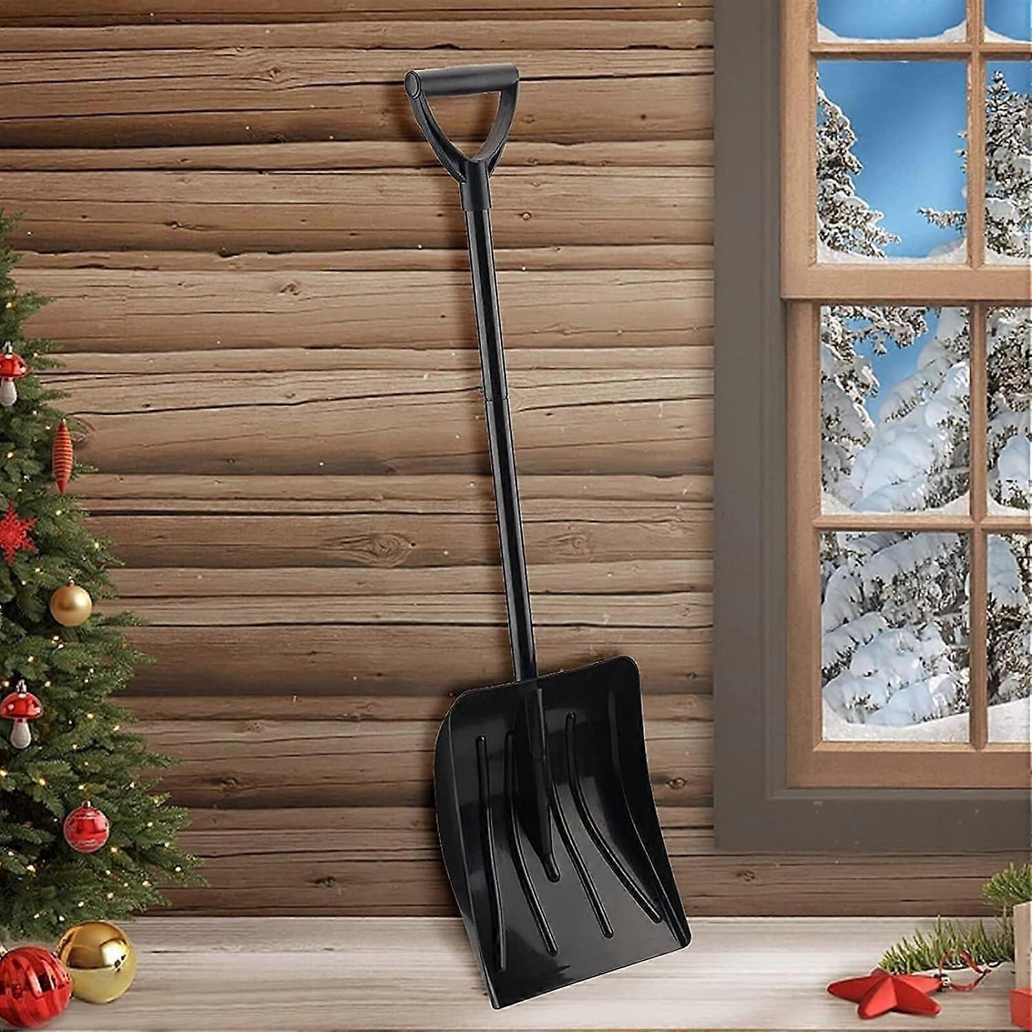 Pelle à neige pliante avec lame amovible, pelle à neige compacte et légère pour voiture, idéale pour le déneigement hivernal.