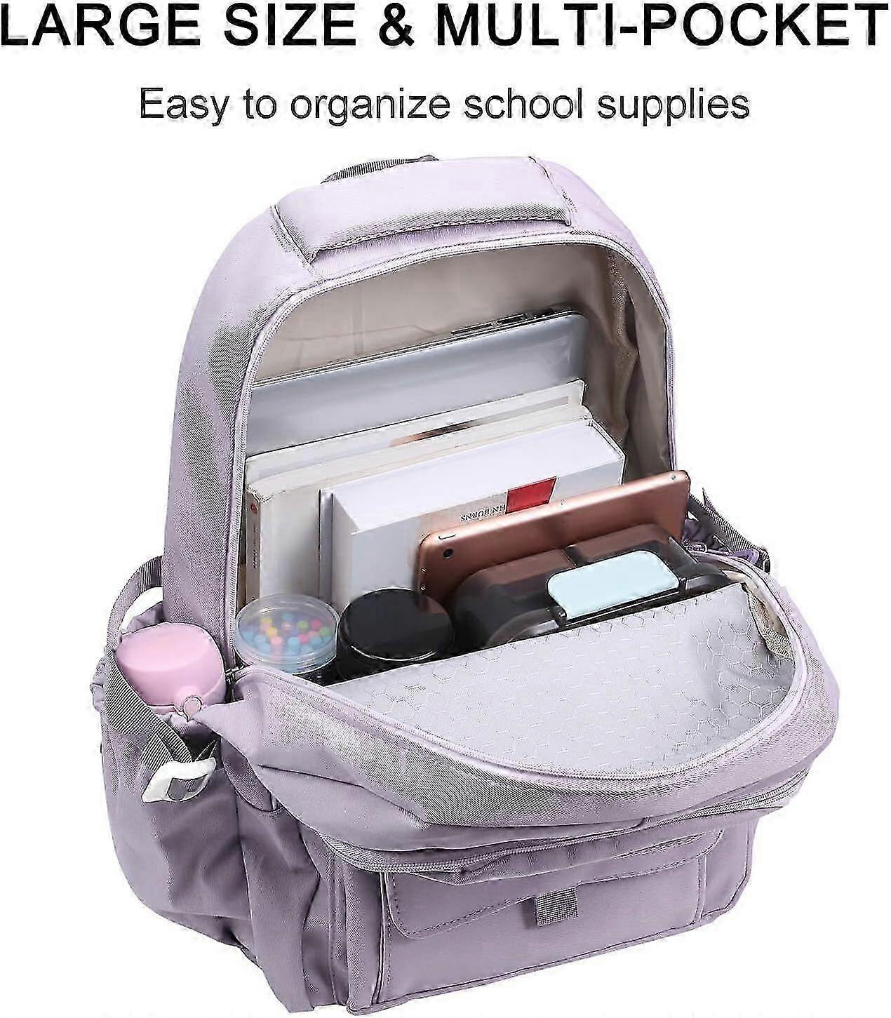 Ergonomic Purple Backpack for Students