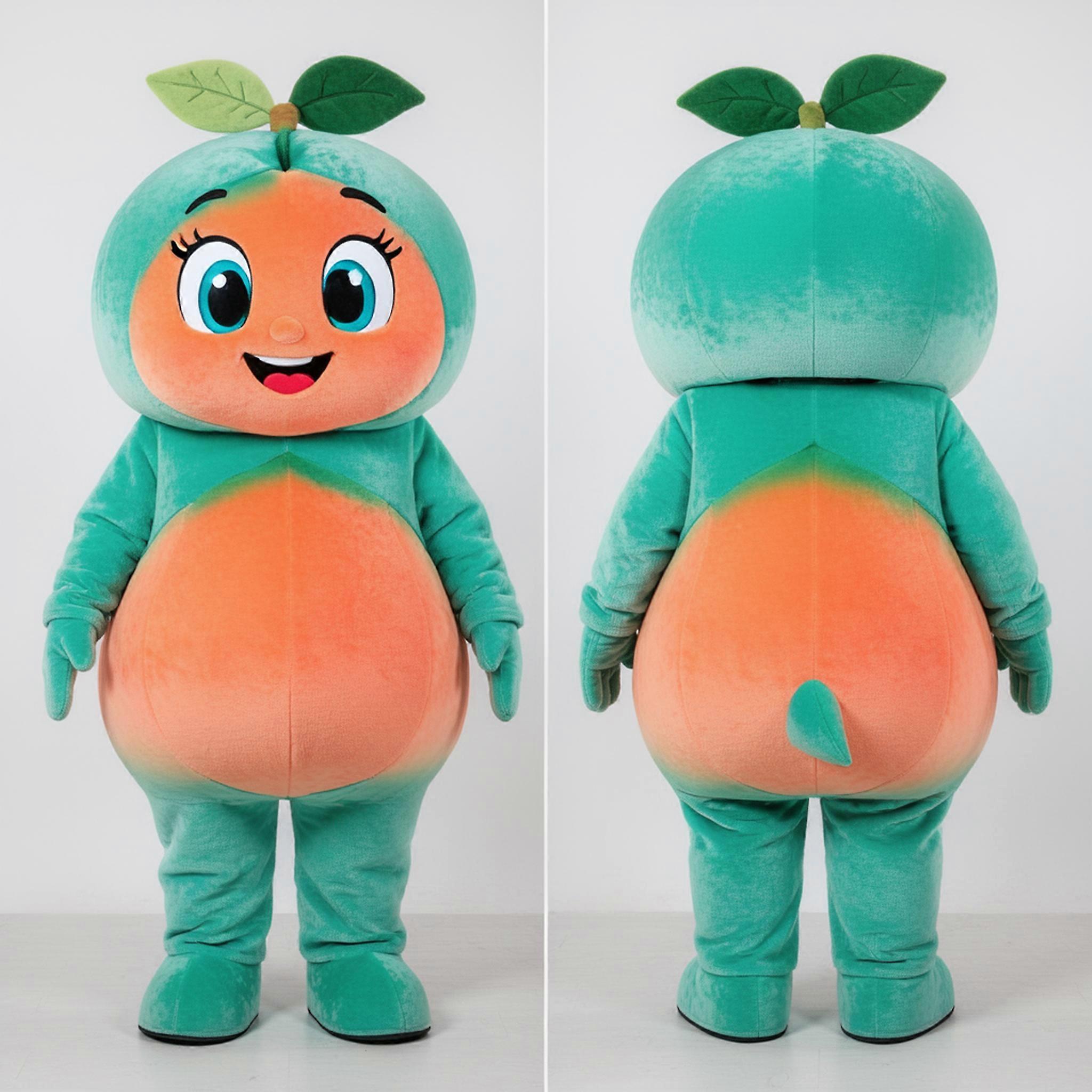 MASTICOT Teal Vibrant Apricot Mascot
