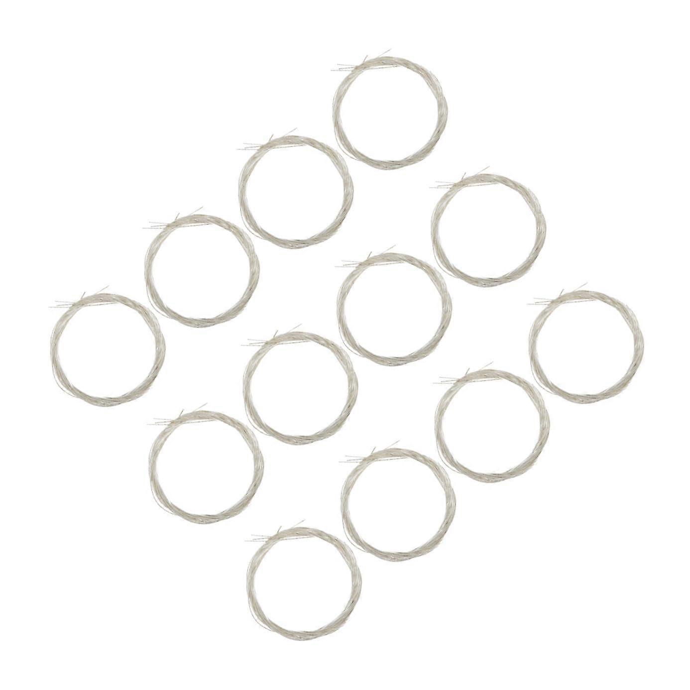 12 Pack Bass Guitar Replacement Strings Durable Tension Stability Quick String Installation