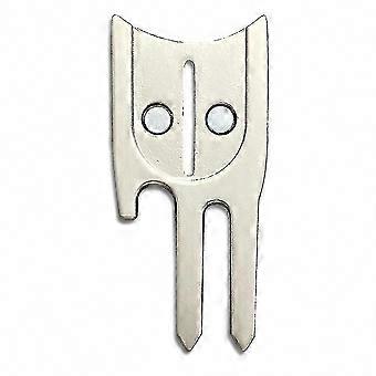 Repariert Ballspuren, Metall-Golfgabel-Werkzeug, Putt-Reparatur, Silber, 1 Stück