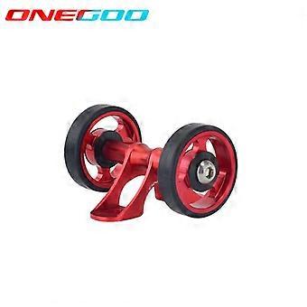 ONEGOO Easy Wheel voor Brompton vouwfiets, schuifbaar spatbordwiel, lichtgewicht aluminiumlegering, enkel wiel, dubbel wielset, 4 kleuren