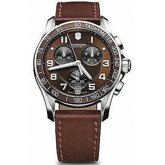 Victorinox Chrono Classic Quartz Analog Men Watch with Cowhide Bracelet V241498