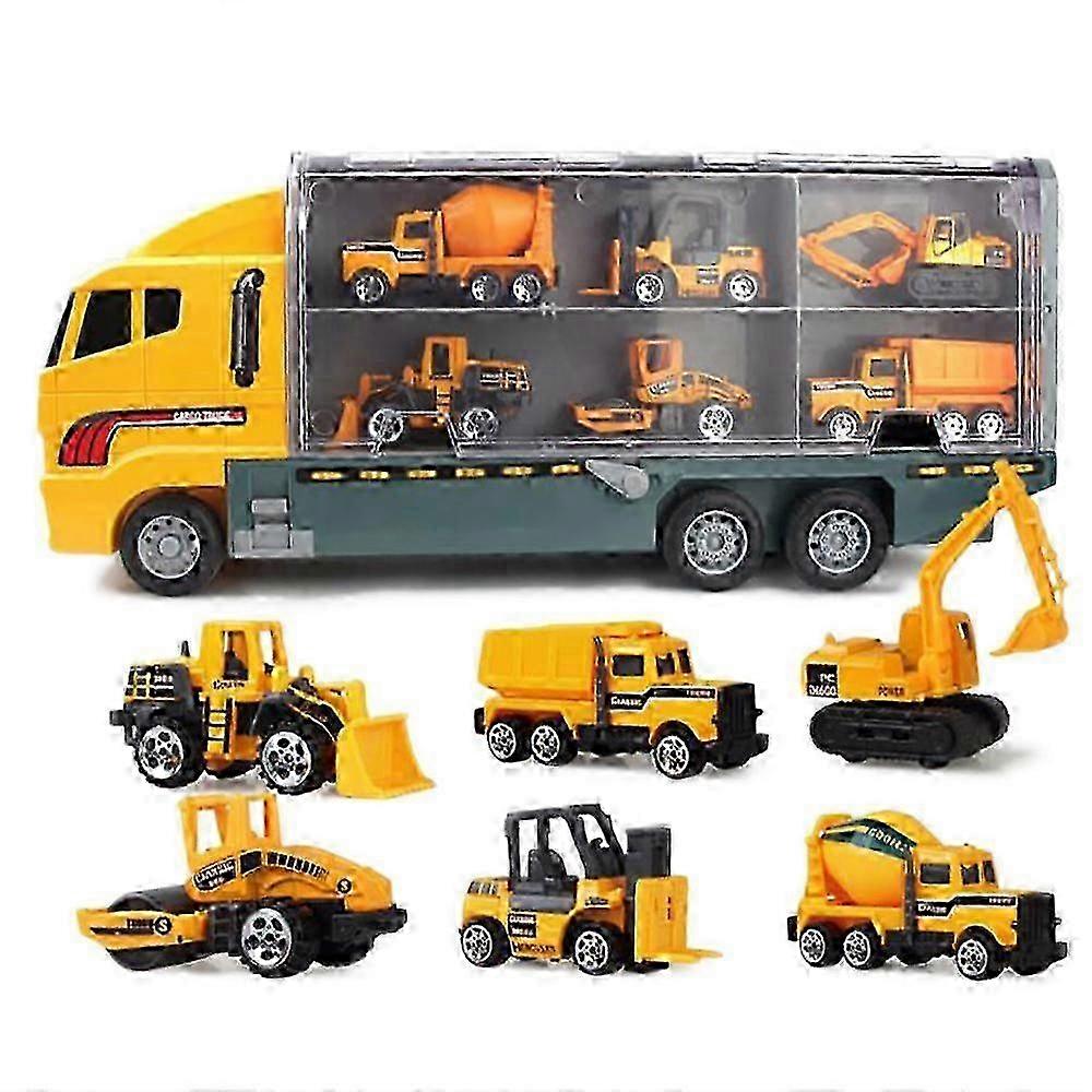 7-Piece Die-Cast Construction Vehicle Set