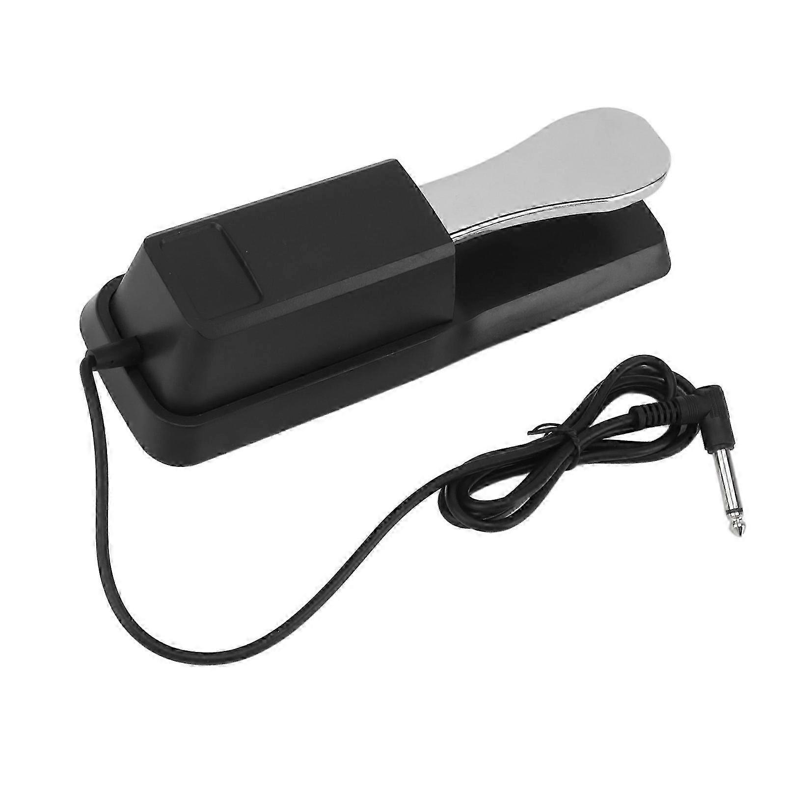 Durable Metal Sustain Pedal Silver