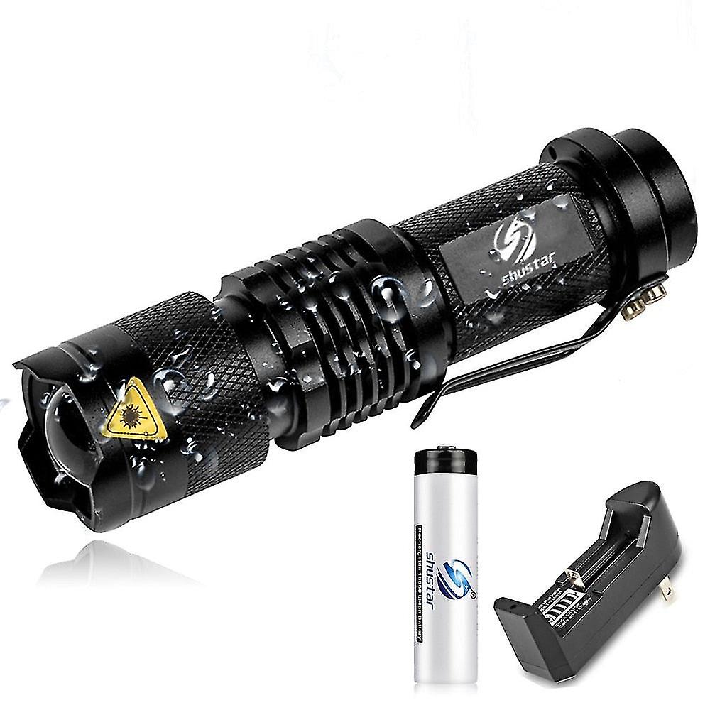 Mini Led Flash Led Adjable Focus Flash Lamp Use 14500 And 18650 For , Cam