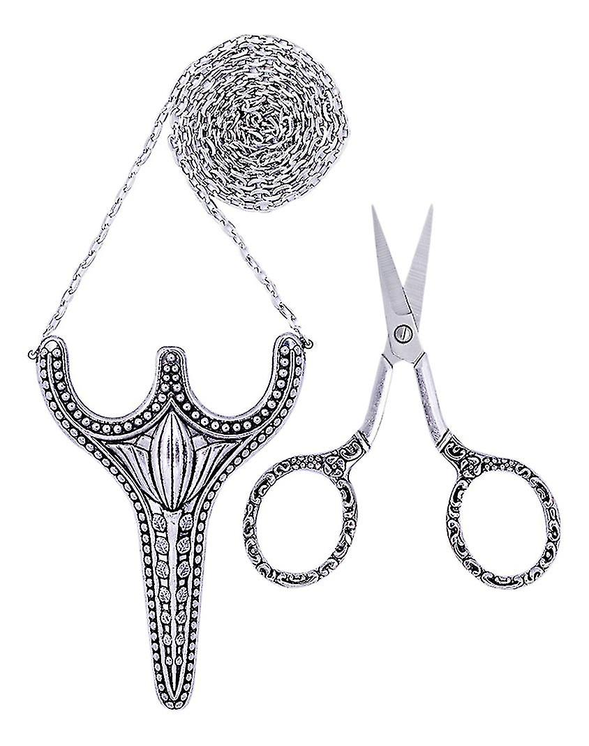 Retro Country Style Chain Scissors Hanging Chain Pendant