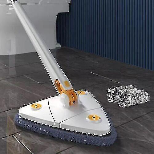 360-degree Rotatable Adjustable Cleaning Mop, Multifunctional Triangular Mop Cleaning Brush-cdsx