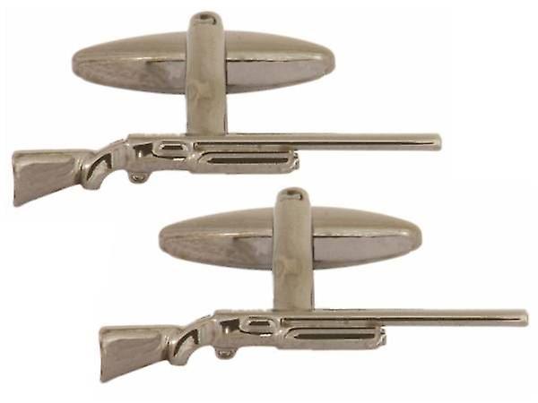 Zennor Shot Gun Cufflinks - Silver