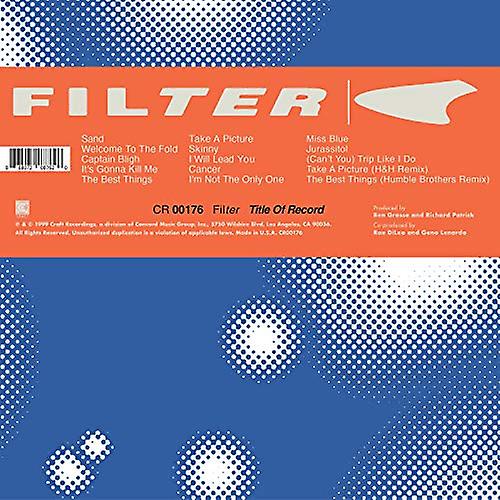 Filter - Title Of Record [CD]
