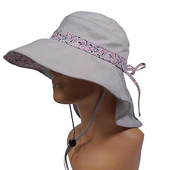 Sun Hats For Women Foldable Wide Hat Adjustable Uv Protection Fishing Hiking Hat With Windproof Tether