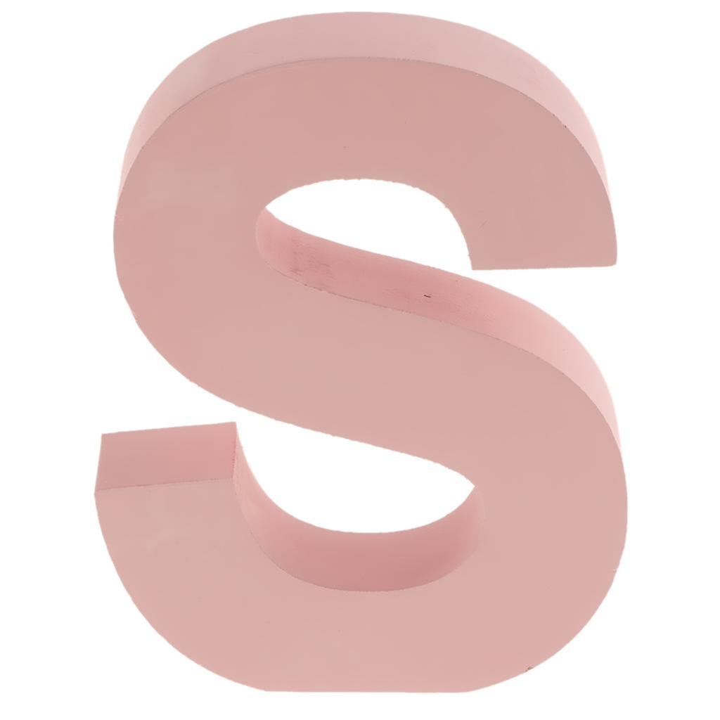 Pink Wooden Floating Letters Door Numbers Alphabet Letter Address Spells A