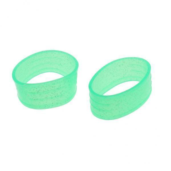 2xBadminton Squash Tennis Racket Handle Grip Fix Ring Protector Green