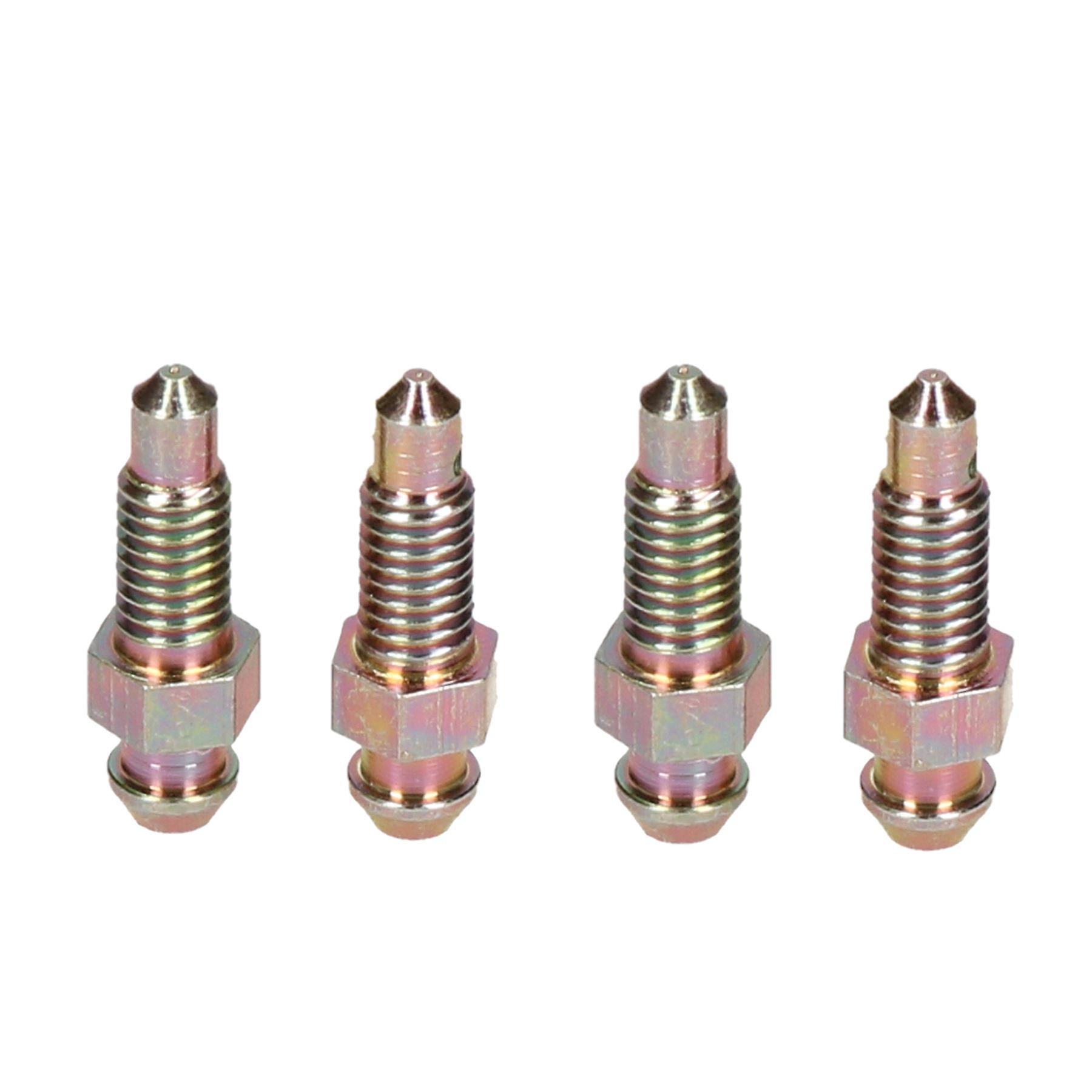6mm x 1mm Short Steel Brake Caliper Bleeding Bleed Nipple Screw Bleedscrew 4pc