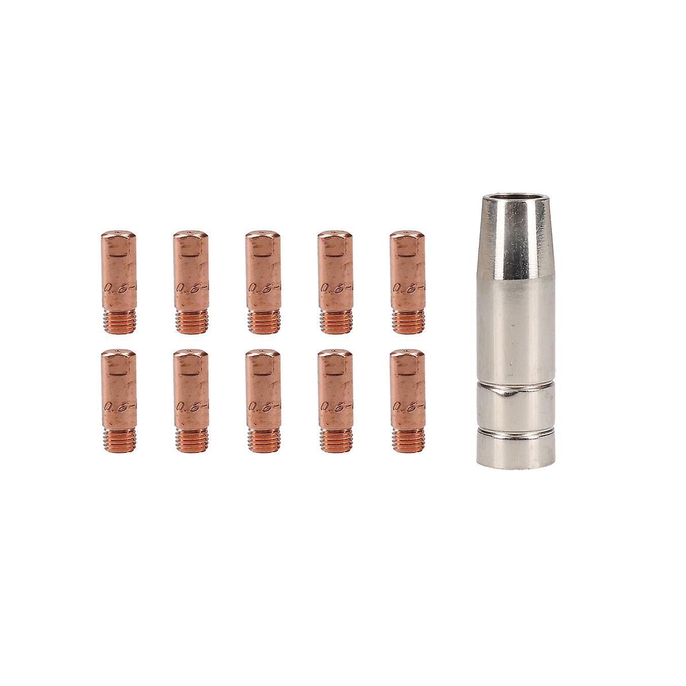 Cebora 130 & 110 / Snap On 130 1x Shroud / Nozzle & 10x 0.6mm Welding Tips