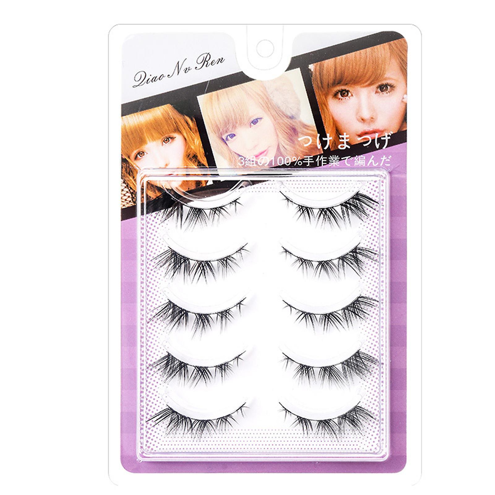 Dramatic Thickening False Eyelashes 12mm Full Volume Angel Lashes Eye End Lift Effect Must Have For Stage Performances Makeup