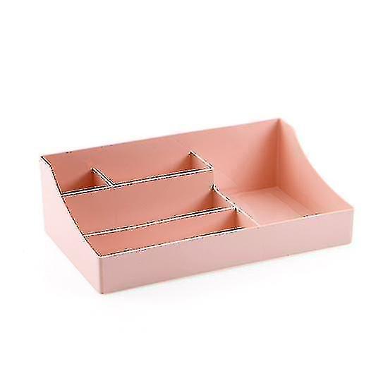 Plastic Cosmetic Storage Box Desk Makeup Remote Control Case Brush ...
