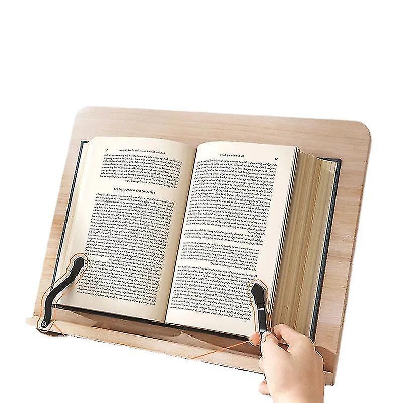 One Piece Portable Folding Bamboo Cookbook And Desk Reading Rack - 34*24cm