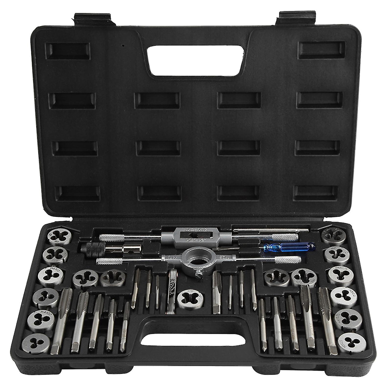Screw Nut Tap and Die Set, Heavy Duty Hand Tools