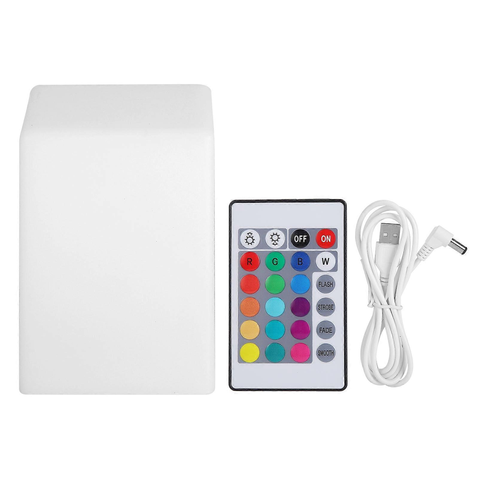 Remote-Controlled LED Cube Light with 16 Colors, 4 Modes & Waterproof Design for Home Decor