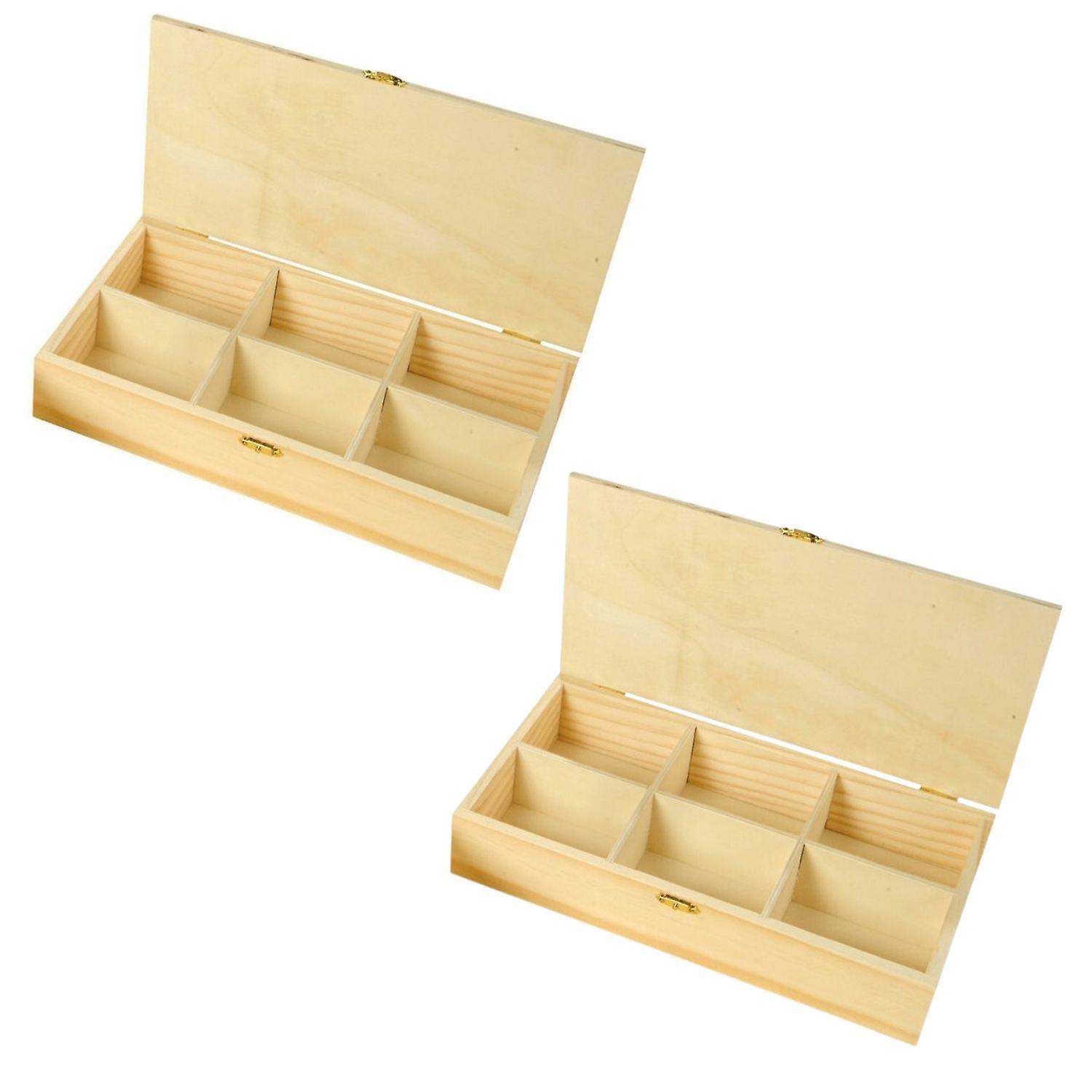 2 tea and herbal tea boxes 30 x 16 x 6 cm