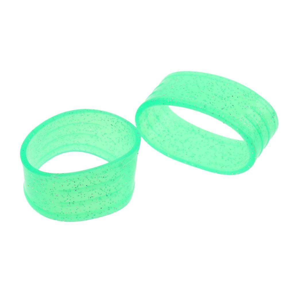 Badminton Squash Tennis Racket Handle Grip Fix Ring Protector Green