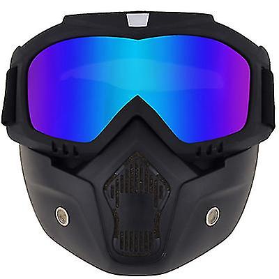 取り外し可能なフェイスマスクAz14626とカラフルなオートバイライディングゴーグルガラス