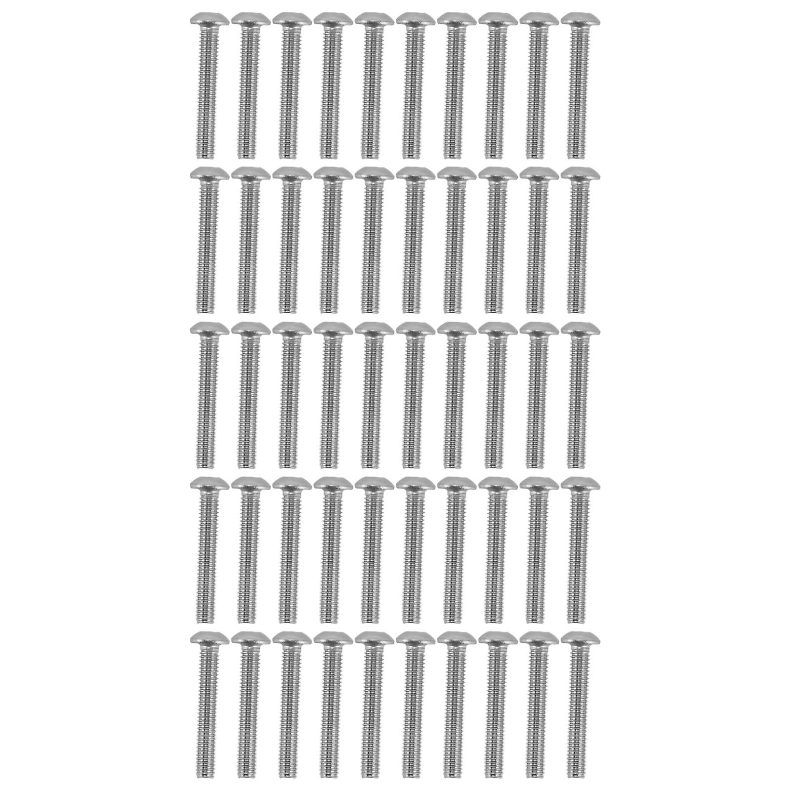 DTCY 50Pcs Button Head Socket Caps Screws Galvanized Steel M4 for Classified Instruments Electronics2802-0004-0025