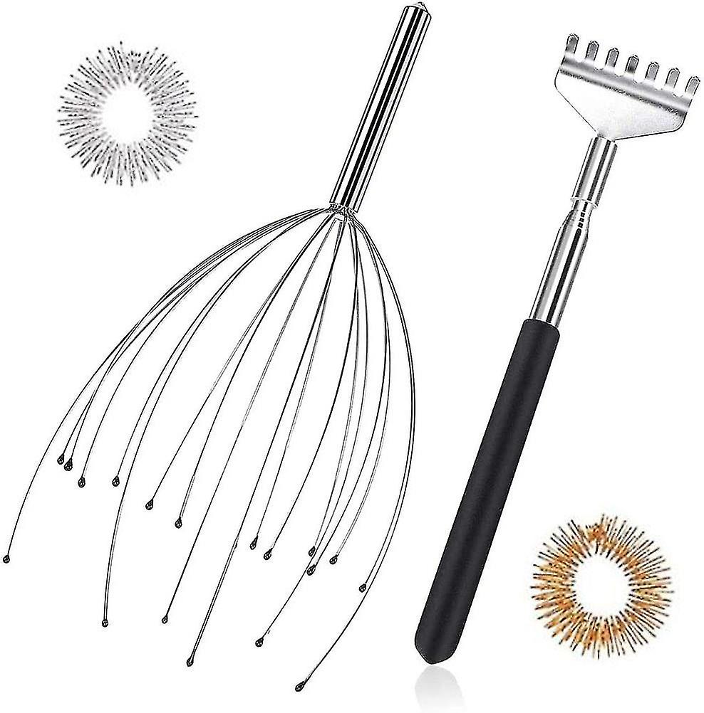 Head Massage Spider And Back Scraper, Head Massager