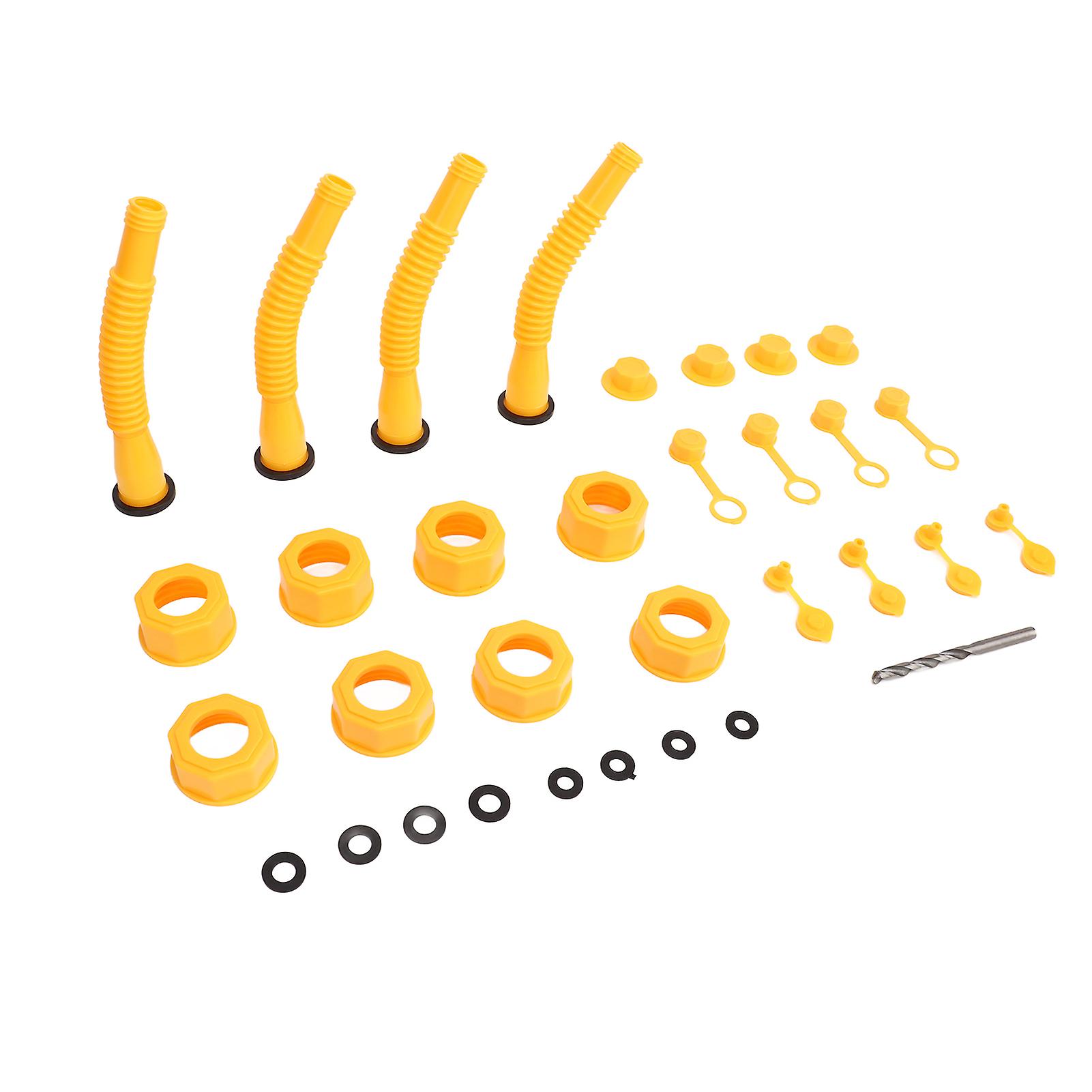 Gas Can Spout Replacement Kit 8mm Drill Bit Anti Overflow Universal Gas Can Nozzle for Most Gas Cans 