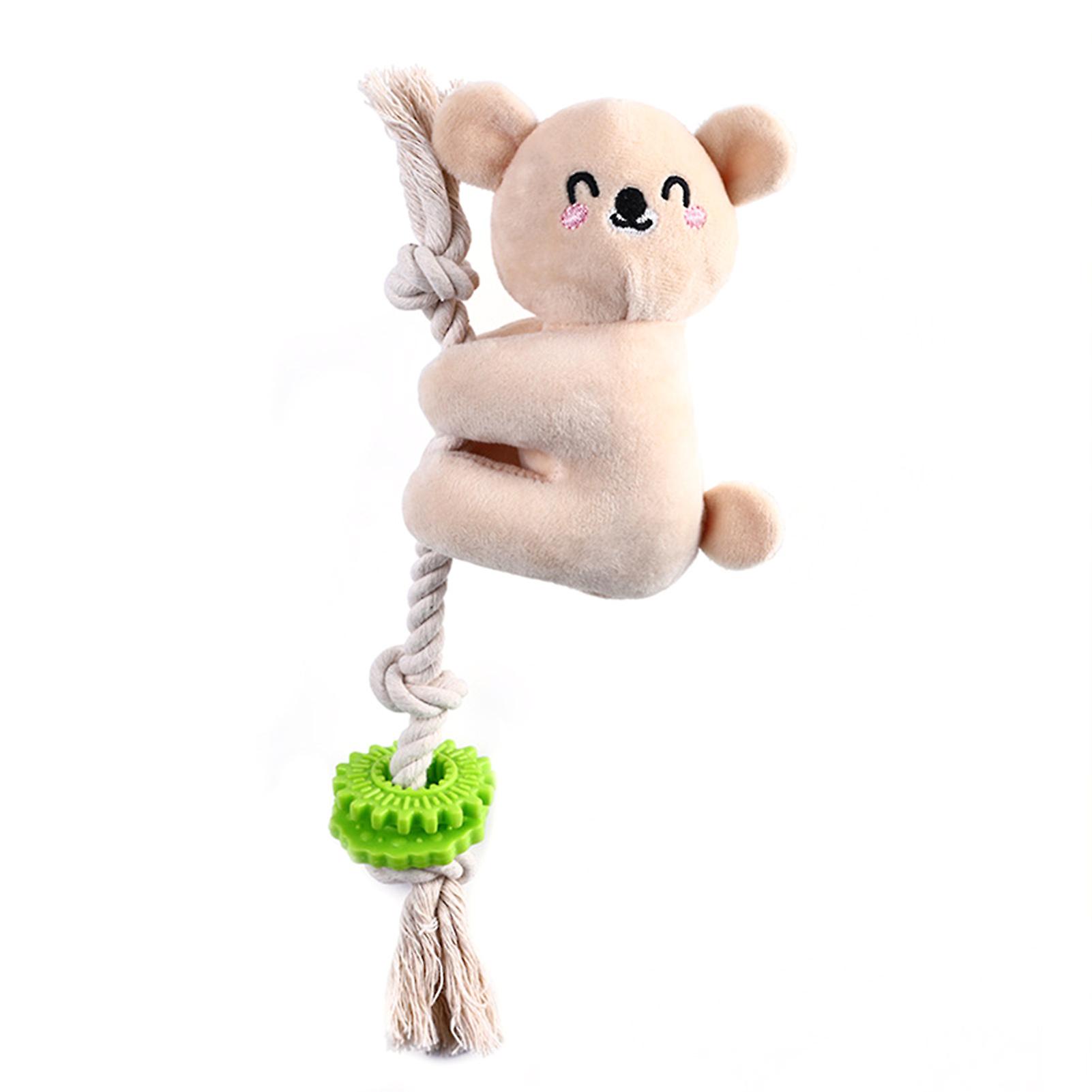 Dog Squeaky Chew Toys with Rope Durable Interactive Plush Dog Toys Suit for Dog
