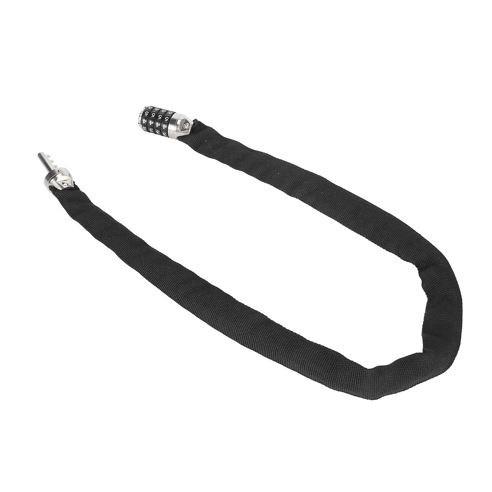 Bike Chain Lock 5 Digit Combination Bicycle Chain Lock Stiffened and Thickened Resettable Bike Locks 