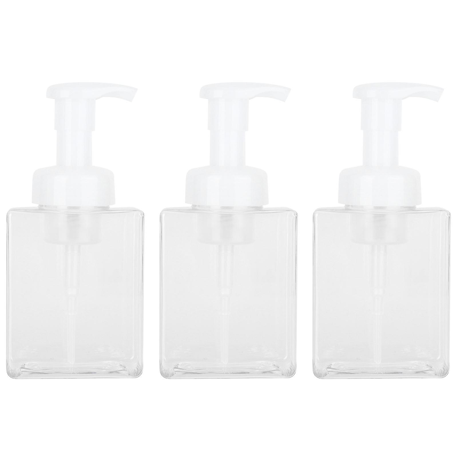 3PCS 250ml Bathroom Accessories Pump Bottle Empty Foam Liquid Hand Soap Container Plastic Press Bottle