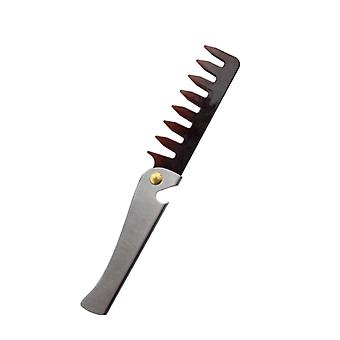 Portable Travel Stainless Steel Folding Hair Brush Compact Pocket Hair Comb Anti-static Combs