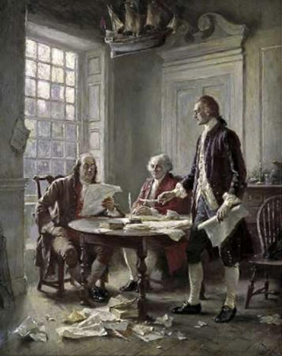 Drafting the Declaration of Independence Poster
