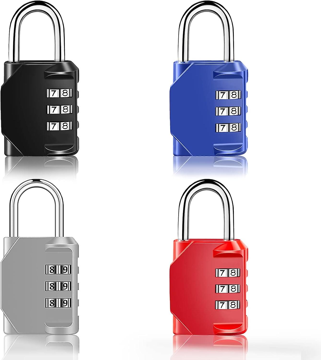 Locker Code Padlock Code Padlock 3 Digits Code Padlock Outdoor Code Padlock for Locker for Gym, Changing Room, Dormitory Cabinets, School Wardrobe, Es