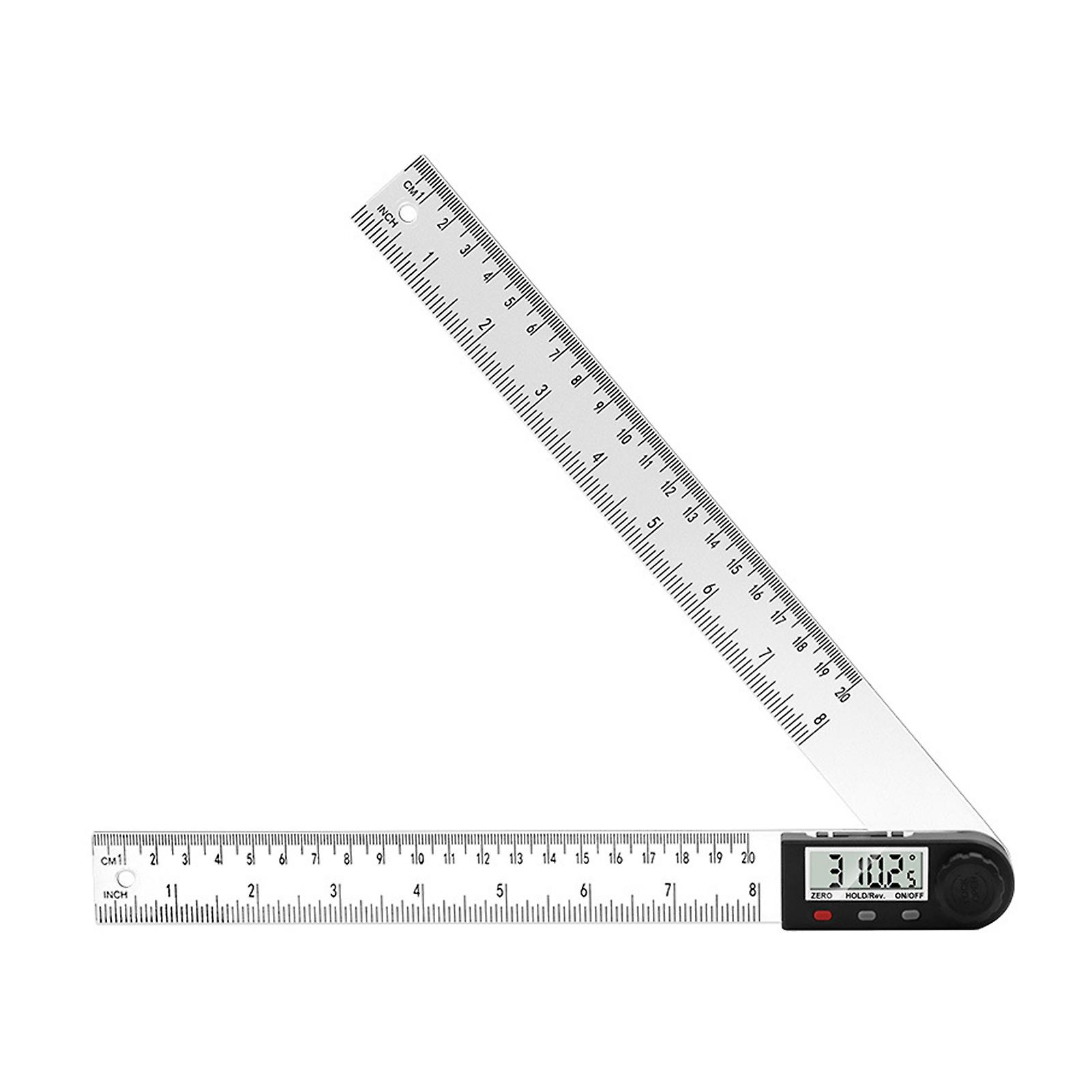 2 in 1 Digital Display Clear Angle Ruler High Accuracy Angle Protractor Ruler for Building Trades