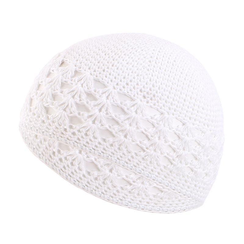 Semplice Colore Handmade Crochet Cap Per Le Donne Uomo Inverno Tenere Caldo Cappelli A Maglia