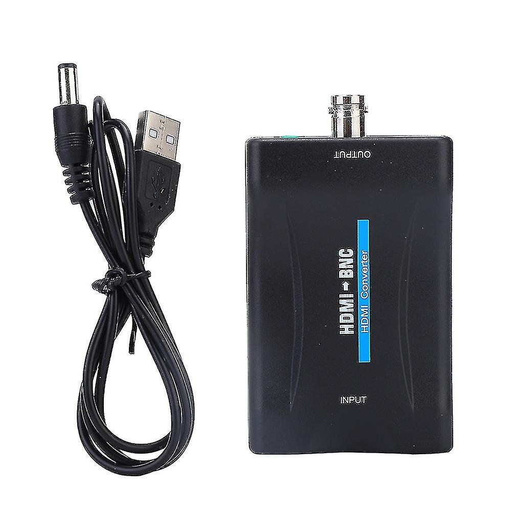 New 2023 Hdmi To Bnc Compo  Video And 3.5mm Audio Signal Converter Adapter 480i 576i Support For Nts