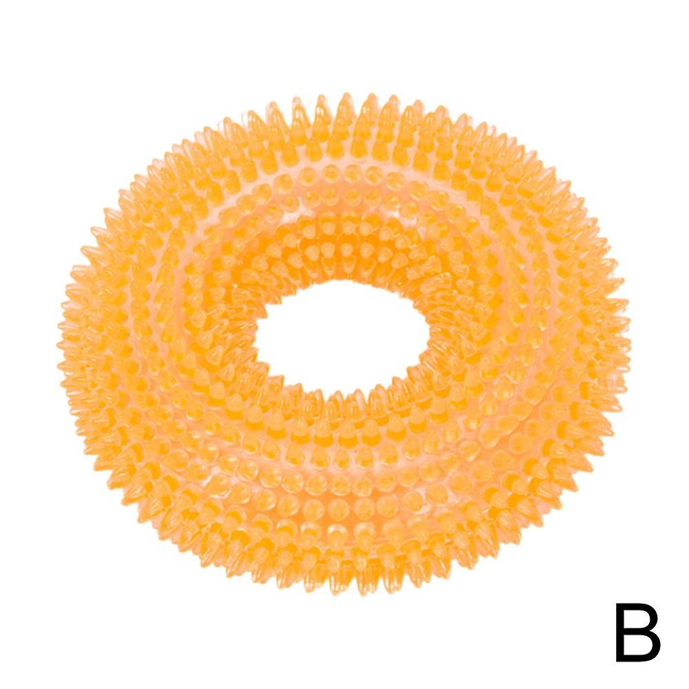 Dog Puppy Soft TPR Chew Ring Toys Teething Pet Bite Dental Circle Healthy Gum