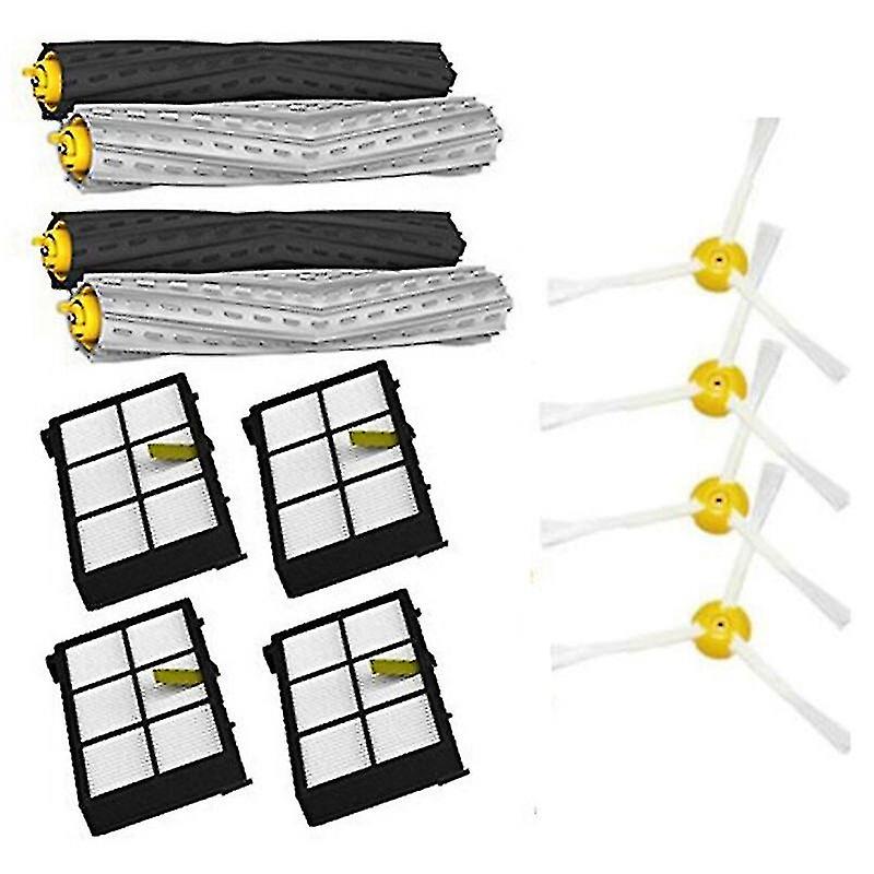 1 Set Debris Extractor&filters &side Brush Replenishment Kit For Irobot Roomba 800 900 Series