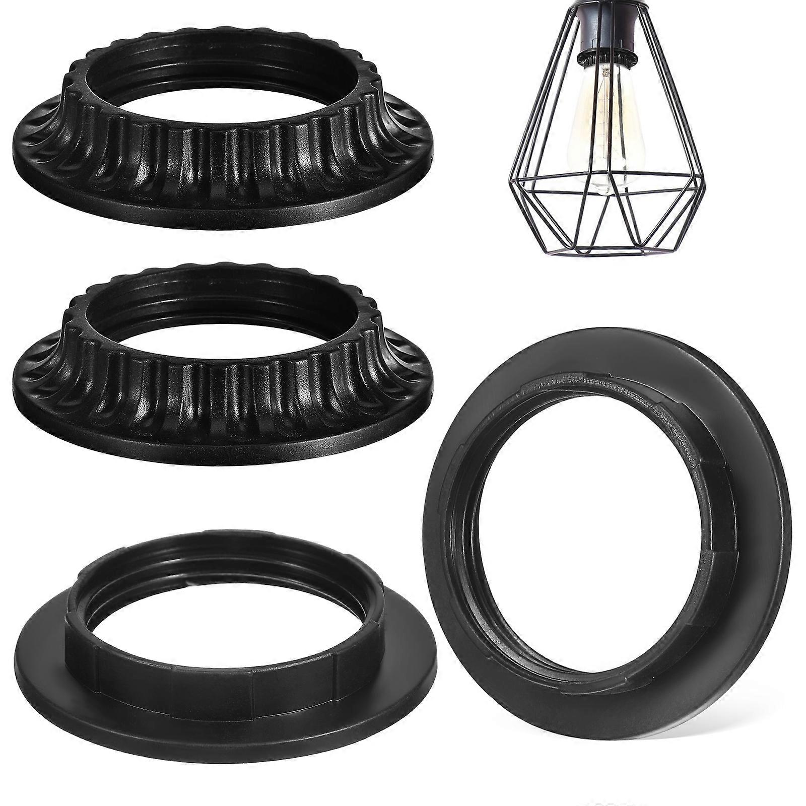 4pcs Lamp Shade Rings E27 E26 Light Socket Fixing Rings Lamp Shade Holder Rings Replacement Lamp Parts